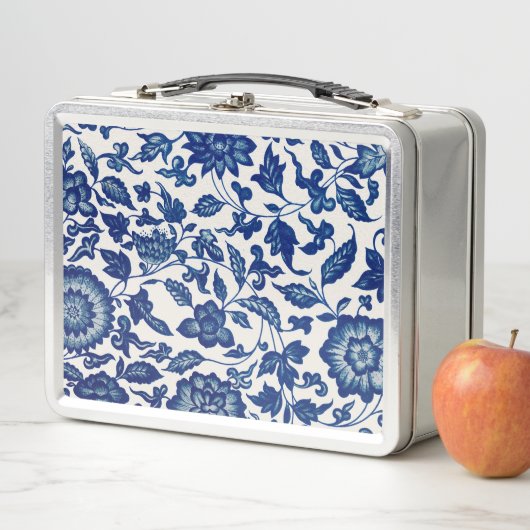 Lunch Box Fleurs bleues (En situation)