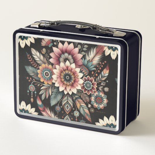 Lunch Box Fleurs Boho du soir (Dos)