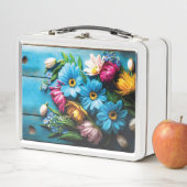 Lunch Box Fleurs colorées (En situation)