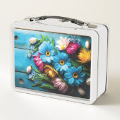 Lunch Box Fleurs colorées (Dos)