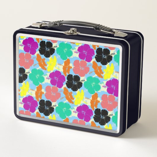 Lunch Box Fleurs colorées design motif (Devant)