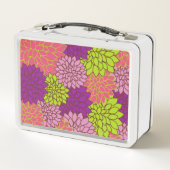 Lunch Box Fleurs Dahlia, Fleurs Colorées, Motif Floral (Dos)