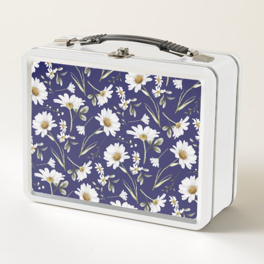 Lunch Box Fleurs d'aquarelle blanche (Devant)