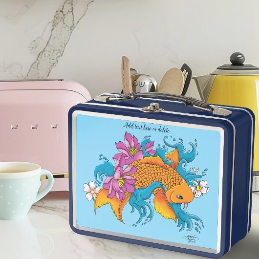 Lunch Box Fleurs de cerisiers de Lotus Koi Fish
