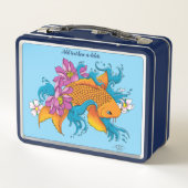 Lunch Box Fleurs de cerisiers de Lotus Koi Fish (Dos)