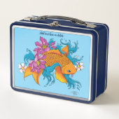 Lunch Box Fleurs de cerisiers de Lotus Koi Fish (Devant)