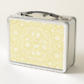 Lunch Box Fleurs de citron et de crème avec des rayures (Dos)