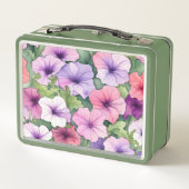 Lunch Box Fleurs de pétunia aquarelle (Dos)