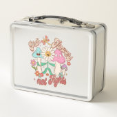 Lunch Box Fleurs de prélèvement, pas combats | Champignons e (Dos)
