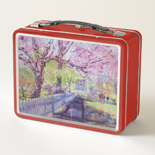 Lunch Box Fleurs de redbud roses à Williamsburg Virginie