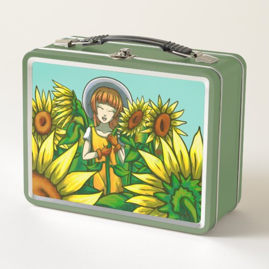 Lunch Box Fleurs de soleil (Devant)