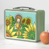 Lunch Box Fleurs de soleil (En situation)