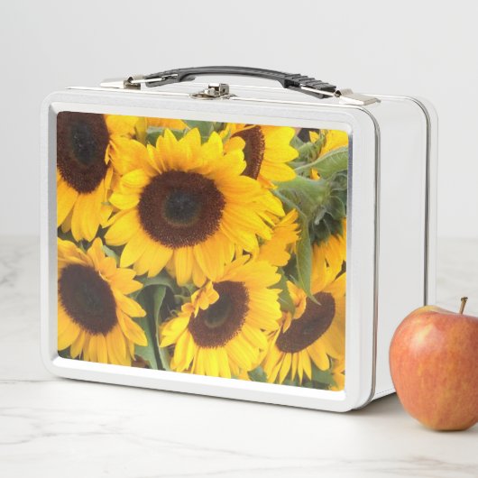 Lunch Box Fleurs de soleil (En situation)