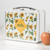 Lunch Box Fleurs de soleil Botanique Foliage Vert (En situation)
