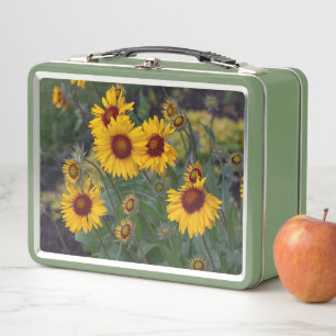 Lunch Box Fleurs de soleil orange, radiant et joyeux