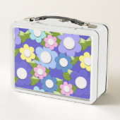Lunch Box Fleurs De Style Felt Avec Trait Si Mignonne (Dos)