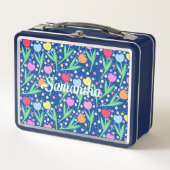 Lunch Box Fleurs de tulipes colorées (Devant)