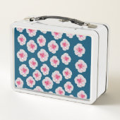Lunch Box Fleurs d'Hibiscus blanc personnalisées (Dos)
