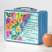 Lunch Box Fleurs et lettres (En situation)