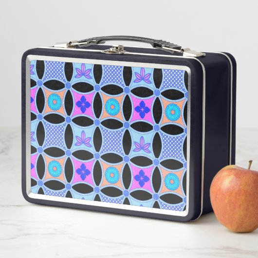 Lunch Box Fleurs et Motifs (En situation)