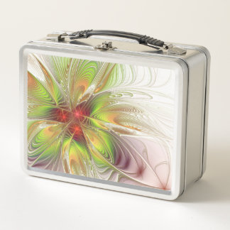 Lunch Box Fleurs imaginaires fractales douces et tendres