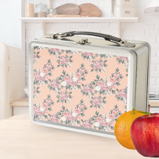Lunch Box Fleurs Jardin Floral Aquarelle