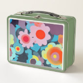Lunch Box Fleurs mod rétro (Devant)