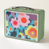 Lunch Box Fleurs mod rétro (Dos)