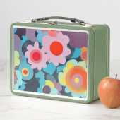 Lunch Box Fleurs mod rétro (En situation)