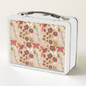 Lunch Box Fleurs motifs florales sans soudure, oiseaux, papi (Dos)