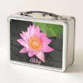 Lunch Box Fleurs Nénuphars Lotus Rose (Dos)