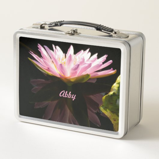 Lunch Box Fleurs Nénuphars Lotus Rose (Devant)