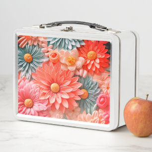 Lunch Box Fleurs Pastel