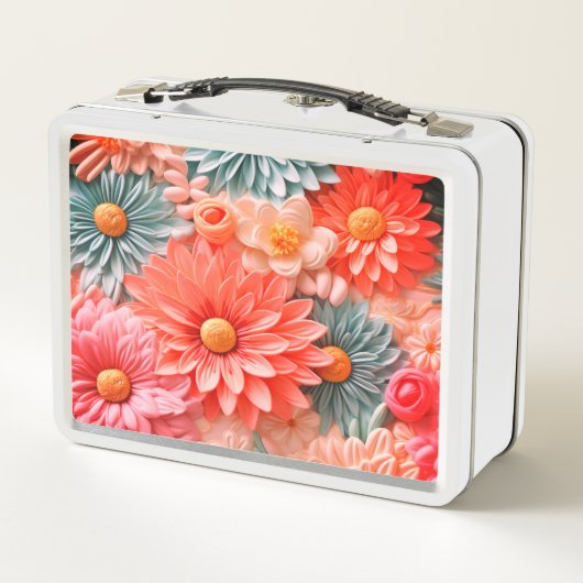 Lunch Box Fleurs Pastel (Dos)