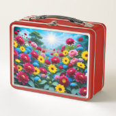 Lunch Box Fleurs printanières colorées (Devant)