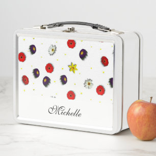 Lunch Box Fleurs printanières décoratives personnalisées bla