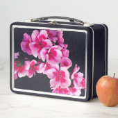 Lunch Box Fleurs roses (En situation)