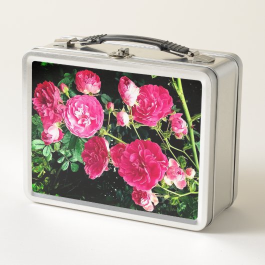 Lunch Box Fleurs roses (Devant)
