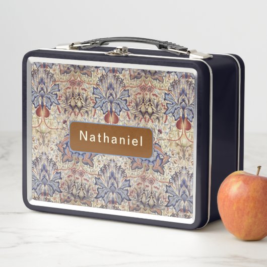 Lunch Box Fleurs vintages William Morris Artichoke (En situation)