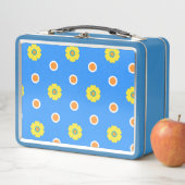 Lunch Box Fleurs vives et Pois (En situation)