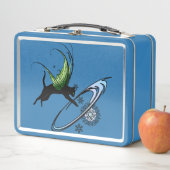 Lunch Box Flocon de neige de chat cosmique (En situation)