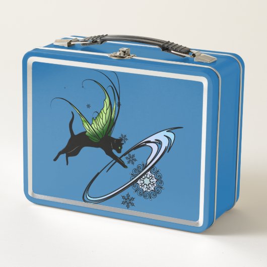 Lunch Box Flocon de neige de chat cosmique (Devant)