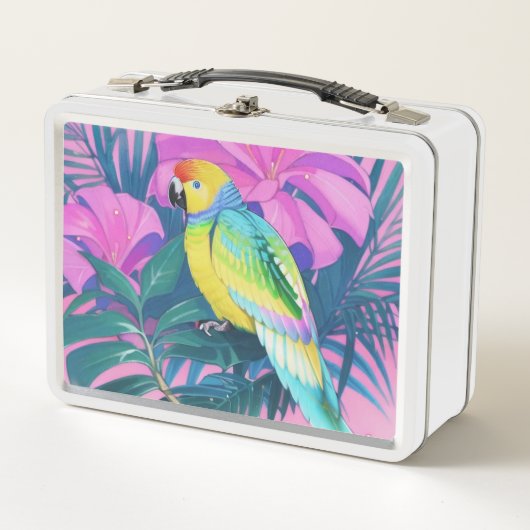 Lunch Box Floral/hawaïen/tropical/perroquet (Devant)