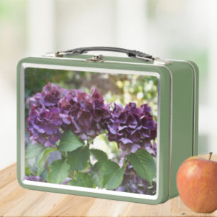 Lunch Box Floral Violet rouge Hydrangea