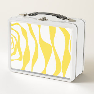 Lunch Box Flux et Reflux 4 en Jaune Citron et Blanc