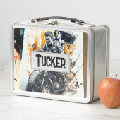 Lunch Box Folie motard personnalisé (En situation)