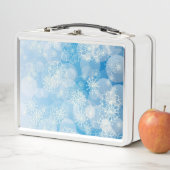 Lunch Box Fond de flocon de neige (En situation)