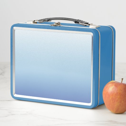 Lunch Box Fond dégradé bleu minimal (En situation)
