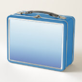 Lunch Box Fond dégradé bleu minimal (Devant)