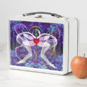 Lunch Box "Forêt de pluie de dragon psychédélique" (En situation)